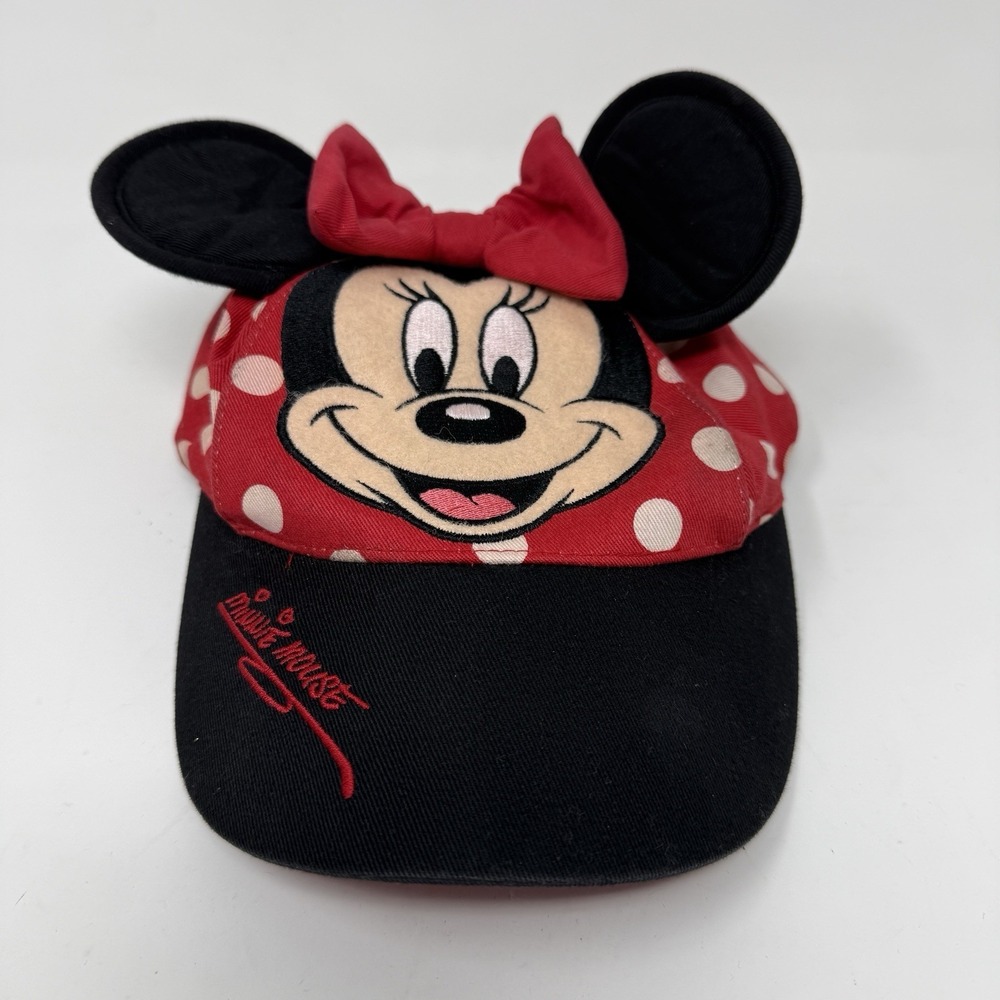 Walt Disney World Girl's Stretchy Toddler Hat Multicolor Minnie Mouse Ears